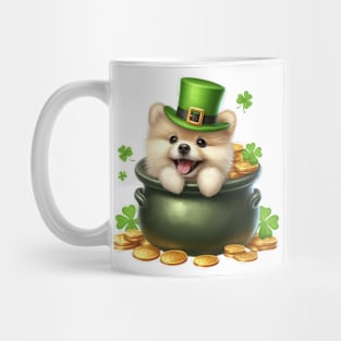 St Patricks Day Pomeranian Dog Mug